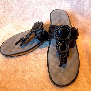 SoftWalk black sandals 10.5